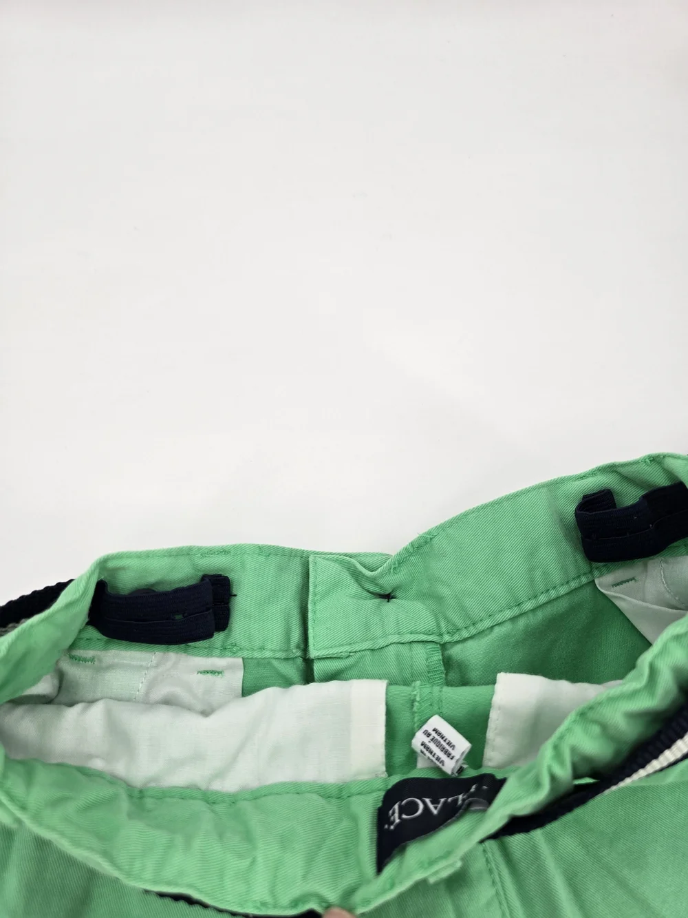 The Children's Place Mint Green Chino Shorts with Stripe Belt Size 12